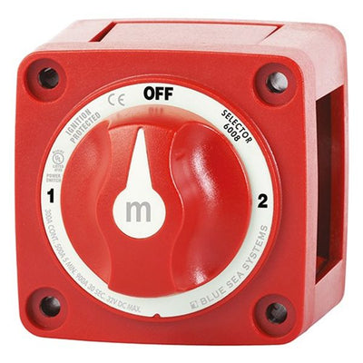 Blue Sea Battery Switch M Series 3 Position Selector Red