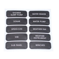 Blue Sea DC Panel Label Kit (120) Black