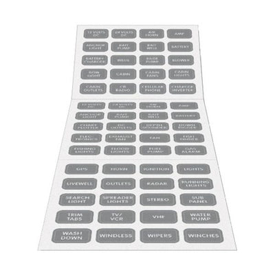 Blue Sea Small Format Label Kit (60) Grey