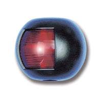 Trem Round Nav Light Port Black 12V (12m) - ChasNewensMarine