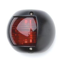 Trem Round Nav Light Port Black 12V (20m) - ChasNewensMarine