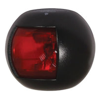 Trem Round LED Nav Light Port Black 12V (20m) - ChasNewensMarine