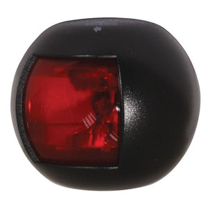 Trem Round LED Nav Light Port Black 12V (20m) - ChasNewensMarine