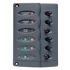 BEP Contour Switch Panel 6-Way with 6 PTC Fuses