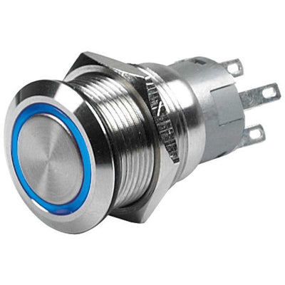 CZone Push Button Switch Momentary (On)/Off with Blue LED