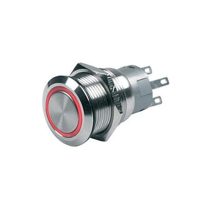 BEP 80-511-0001-00 Push-Button On/Off 12V Red LED