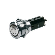 BEP 80-511-0009-00 12V Buzzer and Red Warning Light, Stainless Steel