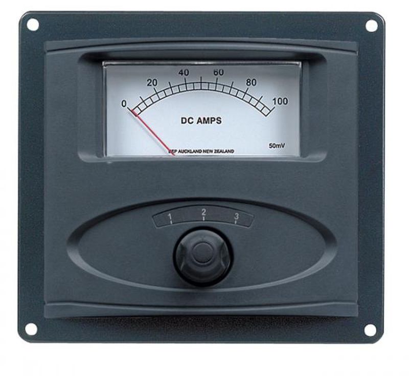 BEP 80-601-0025-00 Panel Mounted Analog Ammeter Panel 0-100Amp