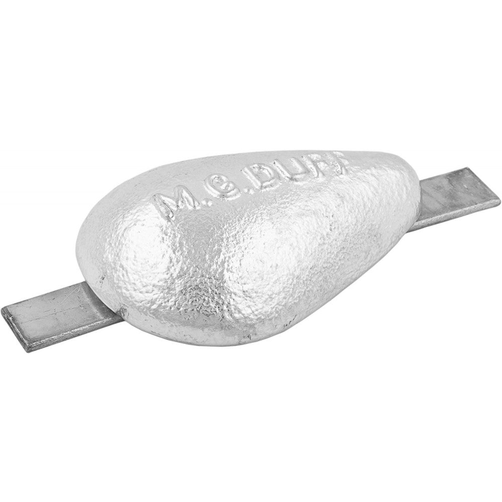 MG Duff ZD76 Pear Shaped Zinc Hull Anode for Salt Waters (1.0kg)  812001