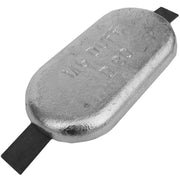 MG Duff ZD80 Straight Zinc Hull Anode for Salt Waters (8.5kg, Weld On)  812004