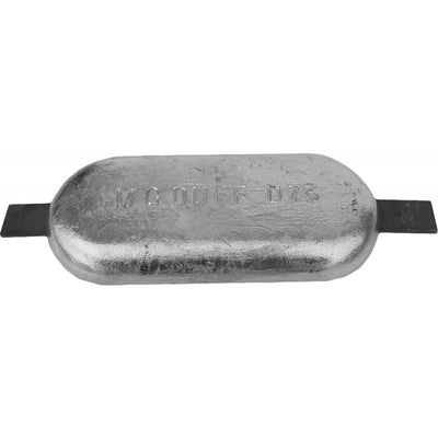 MG Duff ZD73 Straight Zinc Hull Anode for Salt Waters (10.0kg / Weld)  812005