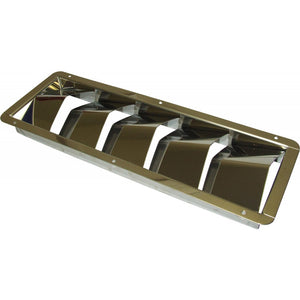 4Dek Stainless Steel Louvered Air Vent (326mm x 114mm)  813513 - ChasNewensMarine