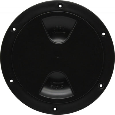 4Dek Plastic Watertight Inspection Cover (Black / 152mm Opening)  814226 - ChasNewensMarine