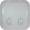 4Dek White Plastic Flush Inspection Hatch (285mm x 285mm)  814303 - ChasNewensMarine
