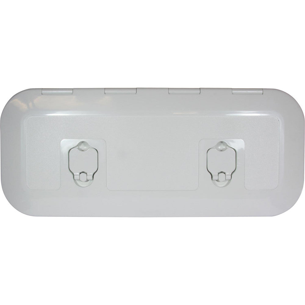 4Dek White Plastic Flush Inspection Hatch (515mm x 165mm)  814305 - ChasNewensMarine