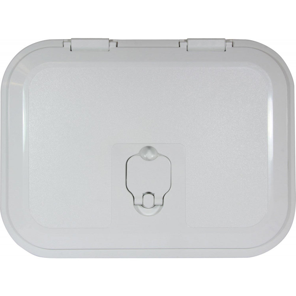 4Dek White Plastic Inspection Hatch (295mm x 198mm)  814308 - ChasNewensMarine