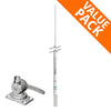 Shakespeare 6dB 2.4m Galaxy white fibreglass and 6187 Mount