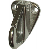 4Dek Stainless Steel Plate Hook with Spring Catch (10mm)  831007 - ChasNewensMarine