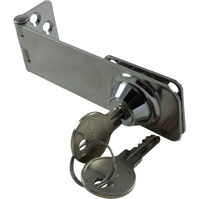 4Dek Stainless Steel Locking Hasp Latch (105mm x 30mm)  831091 - ChasNewensMarine