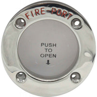 Stainless Fire Port for Fire Extinguishers (45mm Cutout, 68mm OD)  831901 - ChasNewensMarine