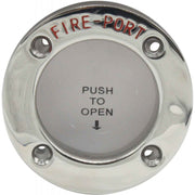 Stainless Fire Port for Fire Extinguishers (45mm Cutout, 68mm OD)  831901 - ChasNewensMarine