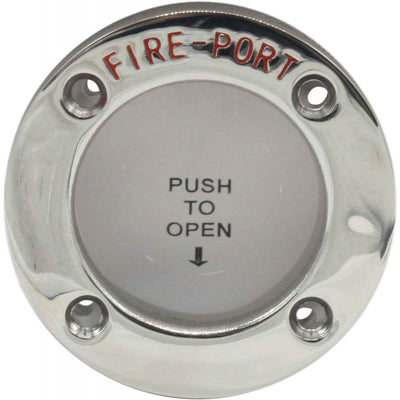 Stainless Fire Port for Fire Extinguishers (45mm Cutout, 68mm OD)  831901 - ChasNewensMarine