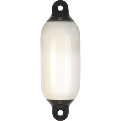 Dan-Fender White Cylindrical Fender for 17-30' Boats (200mm x 635mm)  895013 - ChasNewensMarine