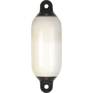 Dan-Fender White Cylindrical Fender for 17-30' Boats (200mm x 635mm)  895013 - ChasNewensMarine