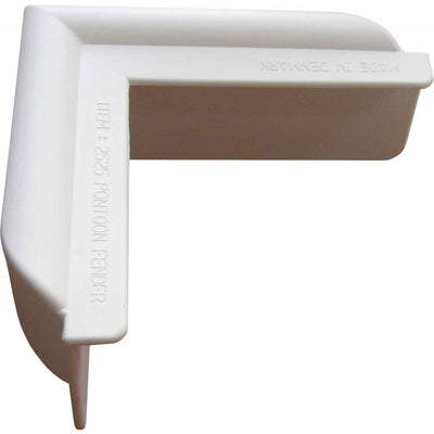 Dan-Fender White Corner Pontoon Fender (250mm Wide / 250mm Long)  895050 - ChasNewensMarine
