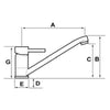 Osculati Mixer Tap Single Control Double Joint/Folding Chrome - ChasNewensMarine
