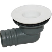 DLS Plastic Top Sink Waste Right Angle 3/4" Hose