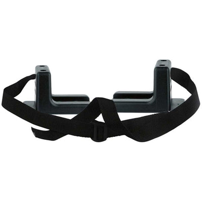 Can Plastic Tank Brackets with Straps (Black)