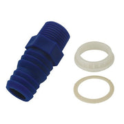 Can Plastic Hose Connector 3/8" BSP Male - 17/19mm Hose + Back Nut