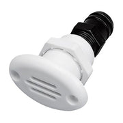 Can Oval White Plastic Tank Vent 25mm Hose - ChasNewensMarine