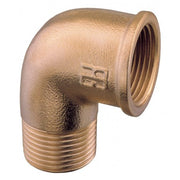 90° elbow M-F     Yellow brass