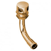 90° gas tank vent with hose connection. right side     Polished brass