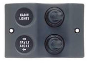 BEP 900-2WPOFO 900-2WPOFO - 2 Way Spray Proof Switch panel with on, off, on switches
