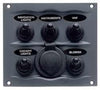 BEP 900-5WPS Black Waterproof Panel with 5 Switches