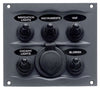 BEP 900-5WPS Black Waterproof Panel with 5 Switches