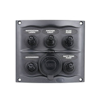 BEP 900-5WPUSB 5-Way Waterproof Switch Dual USB