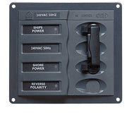 BEP 900-ACCH-110V AC Circuit Breaker Panel without Meters, Double Pole Change Over Panel
