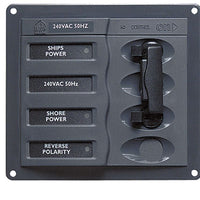 BEP 900-ACCH AC Circuit Breaker Panel without Meters, 2DP AC230V Stainless Steel