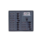 BEP 902-AM DC Circuit Breaker Panel with Analog Meter, 12 Loads