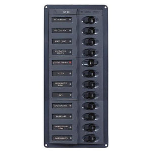 BEP 902NMV DC Circuit Breaker Panel, 12 Loads, Vertical