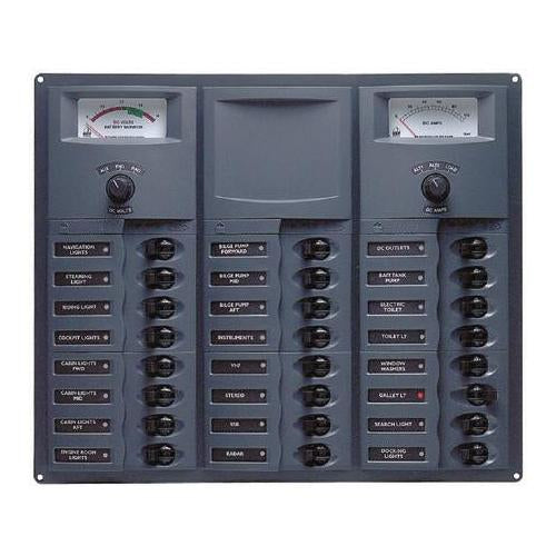 BEP 905-DCSM DC Circuit Breaker Panel with Digital Meter, 24 Loads