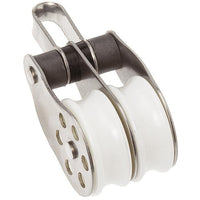 Stainless Block Double Fix Eye 30mm - ChasNewensMarine