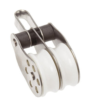 Stainless Block Double Fix Eye 30mm - ChasNewensMarine