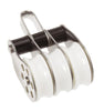 Stainless Block Triple Fix Eye 30mm - ChasNewensMarine