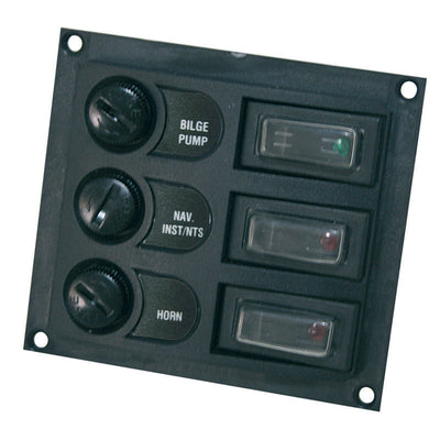 Switch Panel Base, w/ switch & fuse by Lalizas