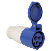 Plug, female, w/ cover, 16A, 220-240V, blue by Lalizas